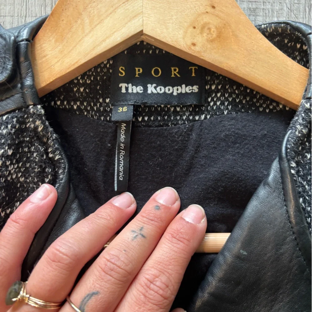 The Kooples Tweed Motorcycle Jacket - Picture 5 of 6